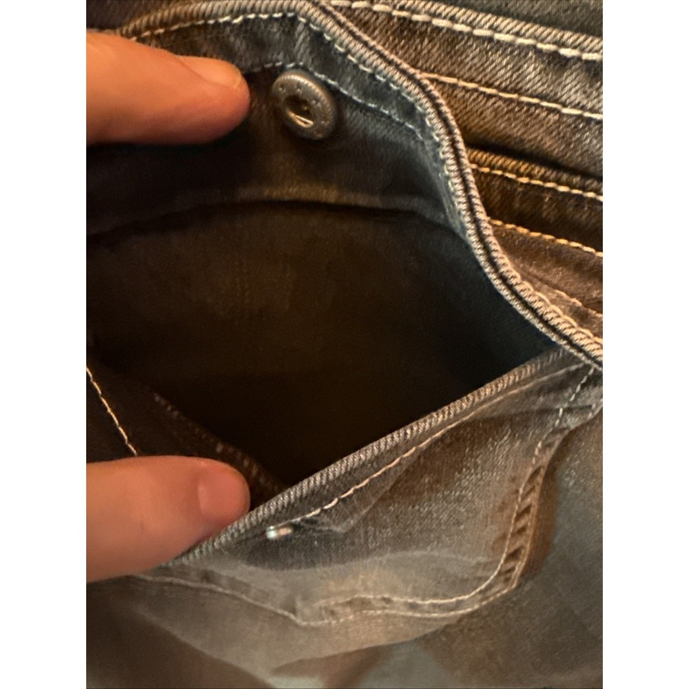 Flamingals Straight Leg Jeans Women 2XL Black NEW Distressed Mid-Rise 30.5 In - Picture 13 of 16